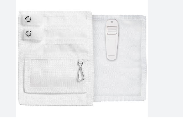 PRESTIGE MEDICAL Belt Loop Organizer (Empty) with key chain -WHITE~