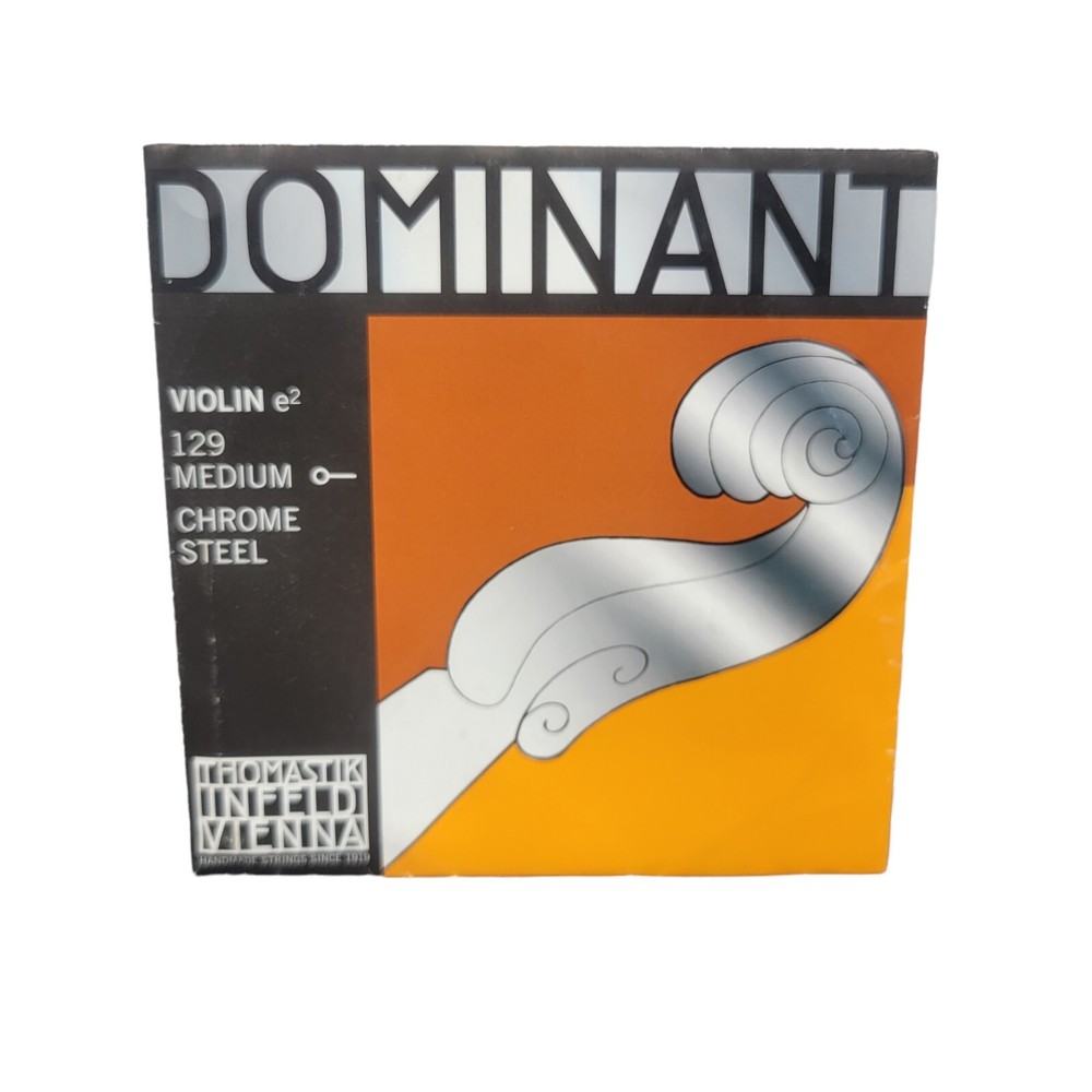 THOMASTIK DOMINANT VIOLIN E2 MEDIUM CHROME STEEL 129