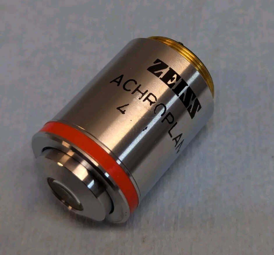 Zeiss Achroplan 4x 4x/0.10 Infinity/- Microscope Objective 44 00 20 440020 #2