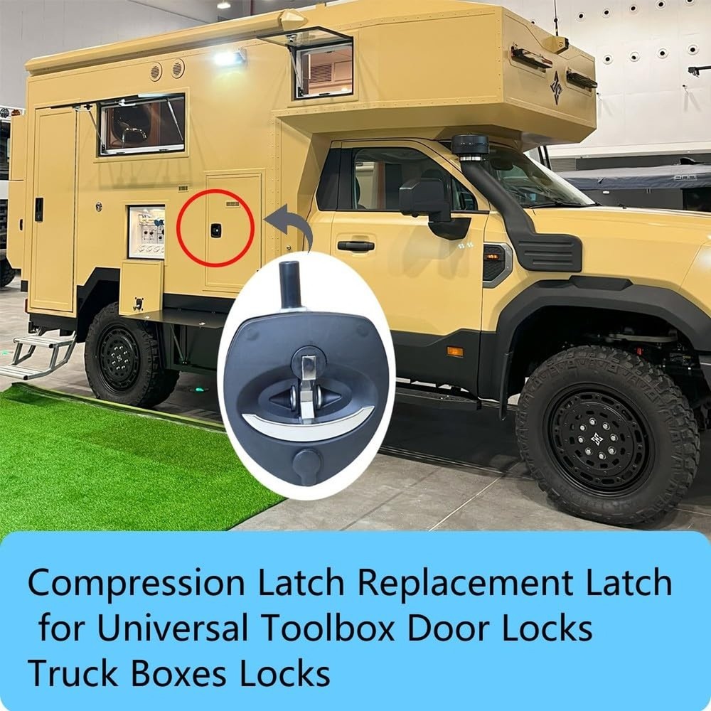 Single Point Compression Latch for Underbody Truck Tool Box Replacement Latch...