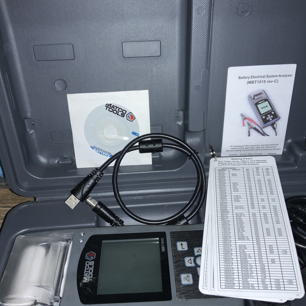 Matco tools Battery Tester MBT1015 With Printer