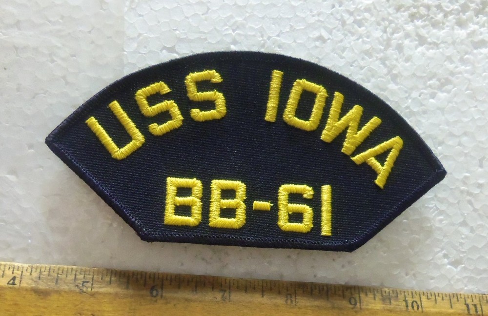 US Navy – USS Iowa BB-61 Embroidered Patch