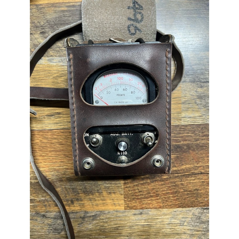 Vintage Bell Systems Points Megohms-Ohms Gauge KS-8455 Untested