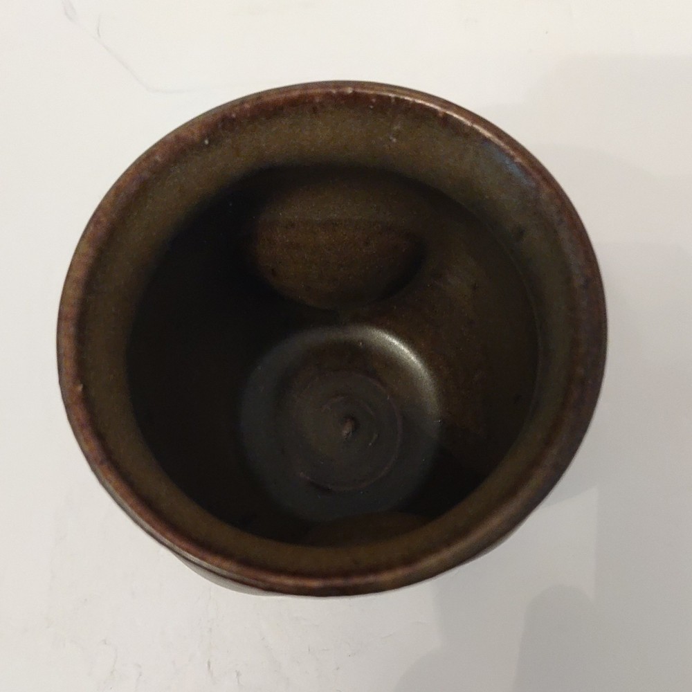 Samuel Calder Studio Art Pottery Sugar Cup Earthenware Matte Stoneware