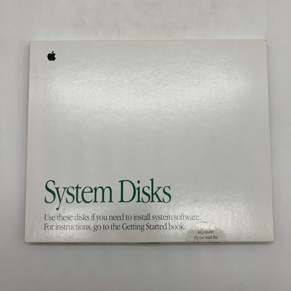 Apple System 7 Disk Set Part 914-0363-B (1991) Apple Computer Unopened