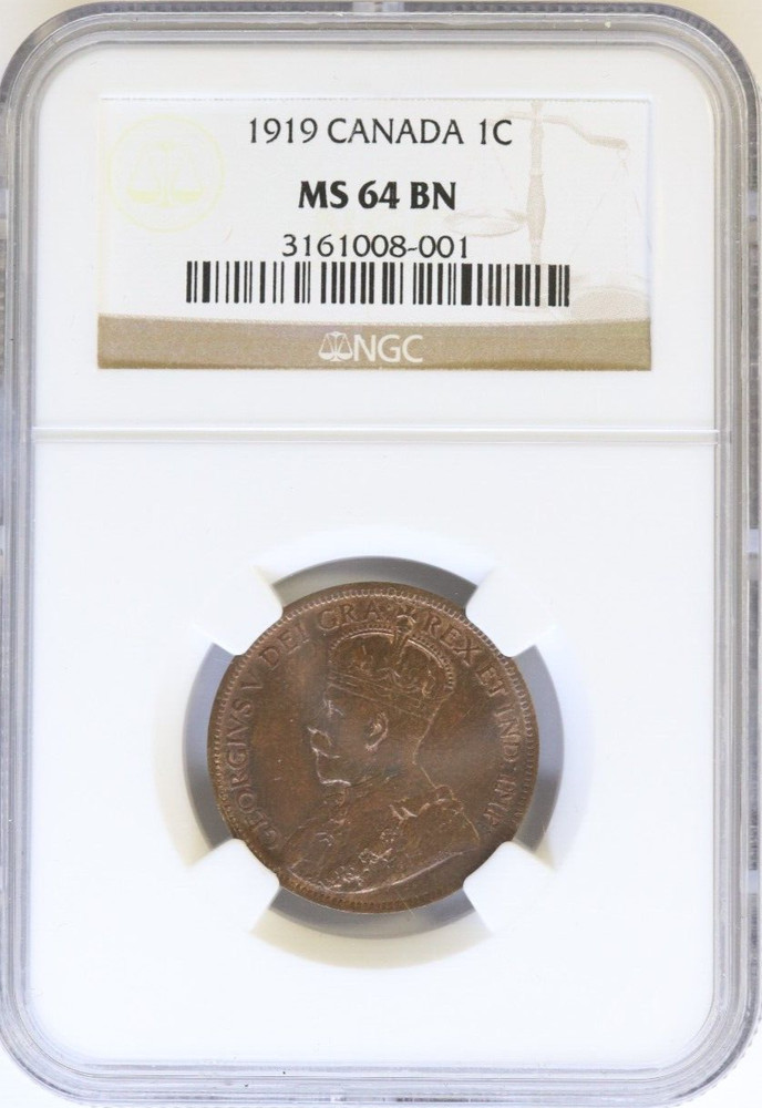 1914 CANADA 1C - NGC - MS63BN