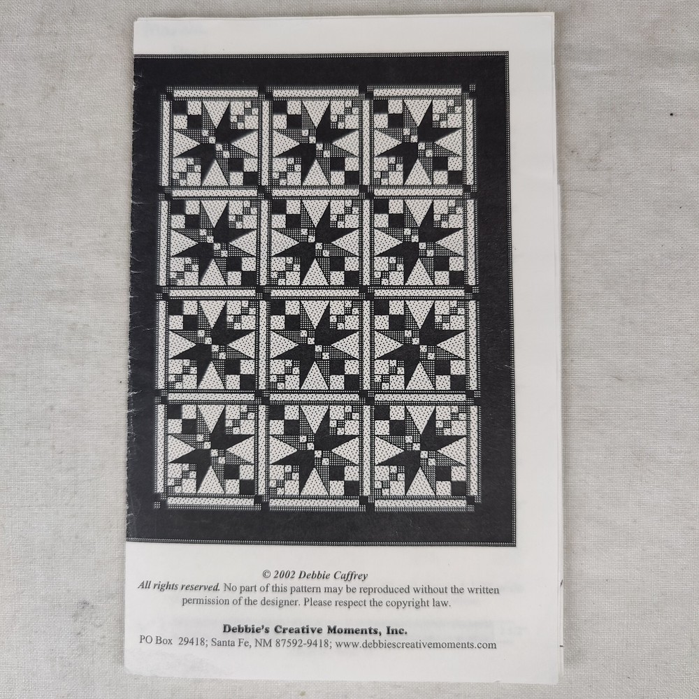 Star pattern Classic Wall Hanging Throw Quilt Template Design 12" Blocks