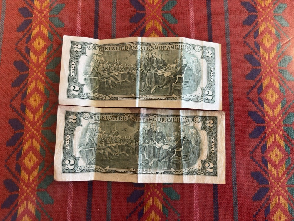 Thomas Jefferson $2 dollar bills