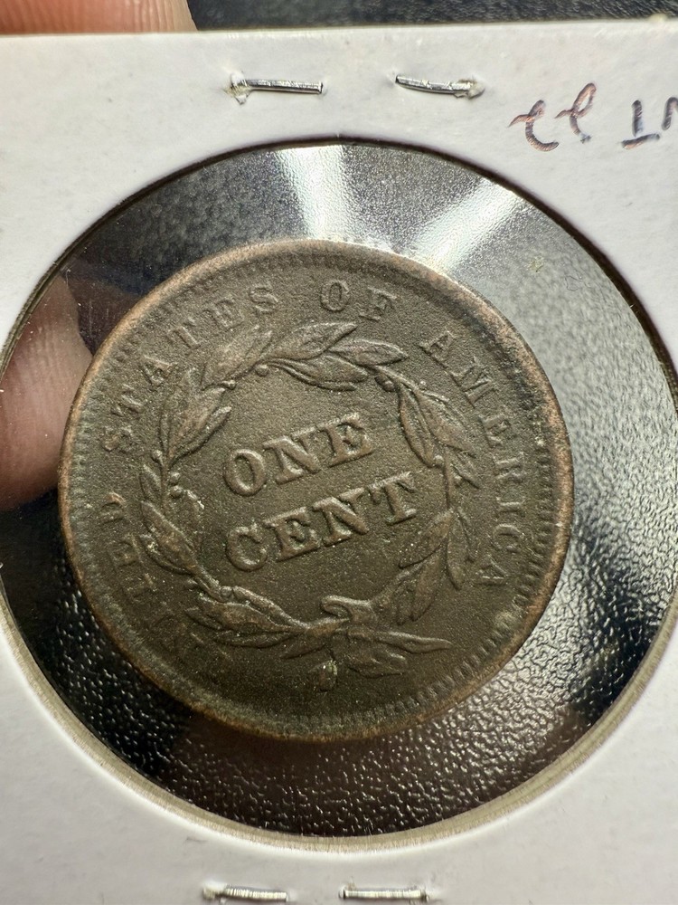 1845 Braided Hair Large Cent – Sharp Circulated Example