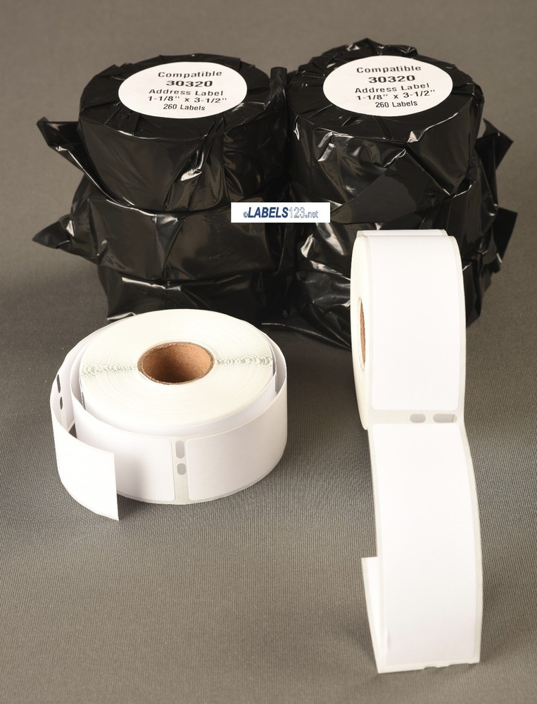 Dymo® Compatible 30320 Shipping 50 Rolls White Rectangular Address Labels BC+ XL