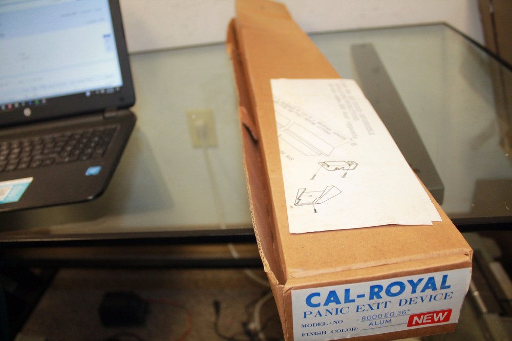 Cal-Royal 36" Push Bar Panic Exit Device Aluminum