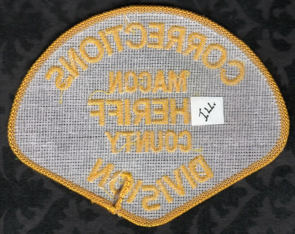 👀😜👌 Macon County Illinois Sheriff Corrections Division Shoulder Patch