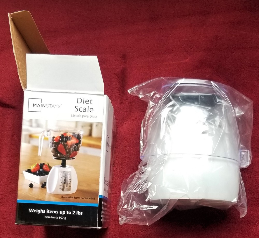 KITCHEN DIET SCALE Practical Light Weight Space Saving and Cute BRAND NEW