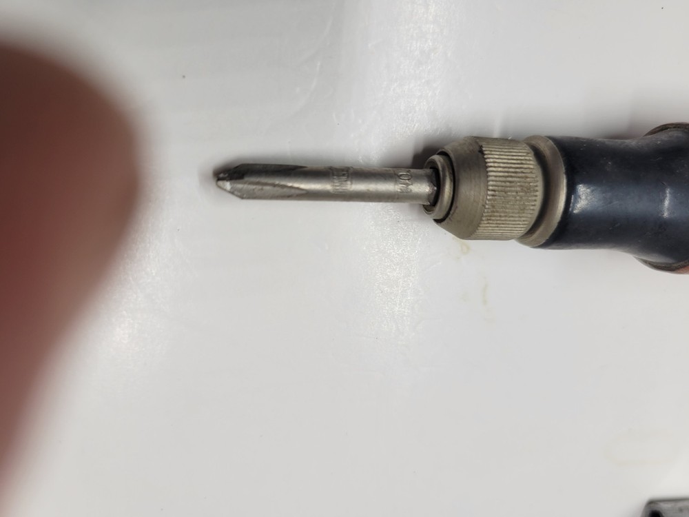 Vintage Interchangeable Screwdriver Set w/ Bits & Leather Case