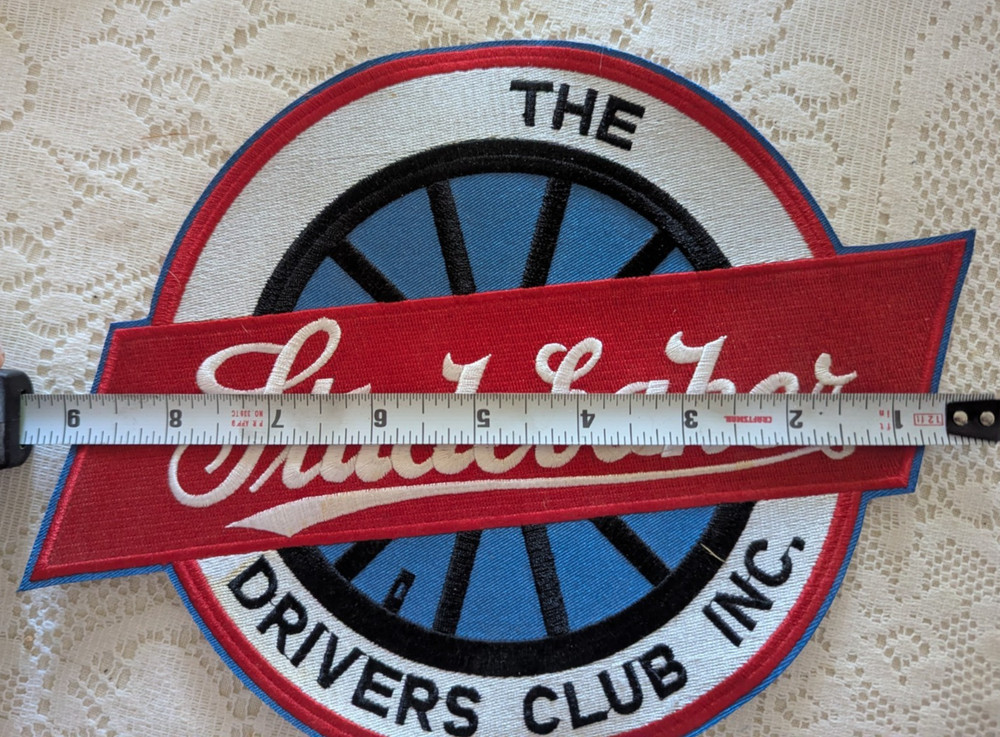 Studebaker Drivers Club Large 9" x 6" Jacket Patch