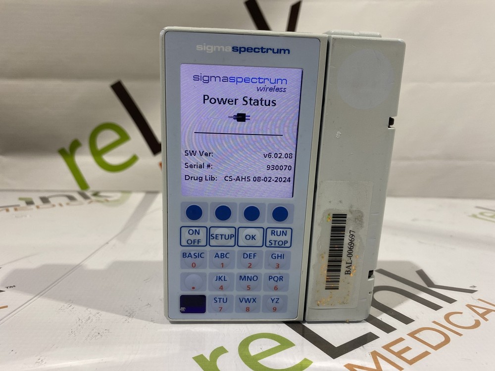 Baxter Sigma Spectrum 6.02.08 without Battery Infusion Pump