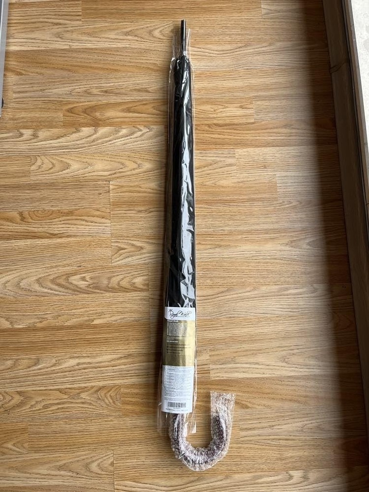 Royal Walk Windproof Large Umbrella for Rain 54 Inch Automatic Open Black