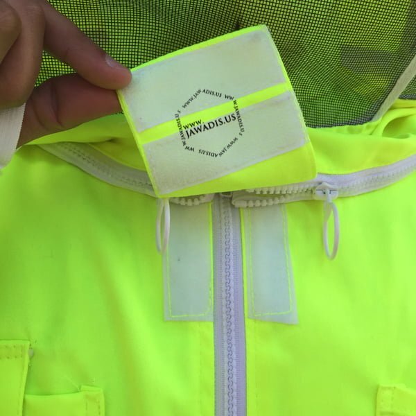 Fluorescent Yellow Full Bee Suit - L Size Beekeeping Protective Gear