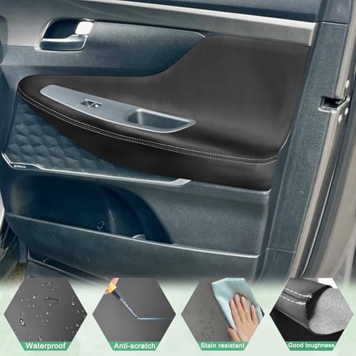 2PCS Front Door Panel Armrest Cover Replacement Compatible with Hyundai Santa