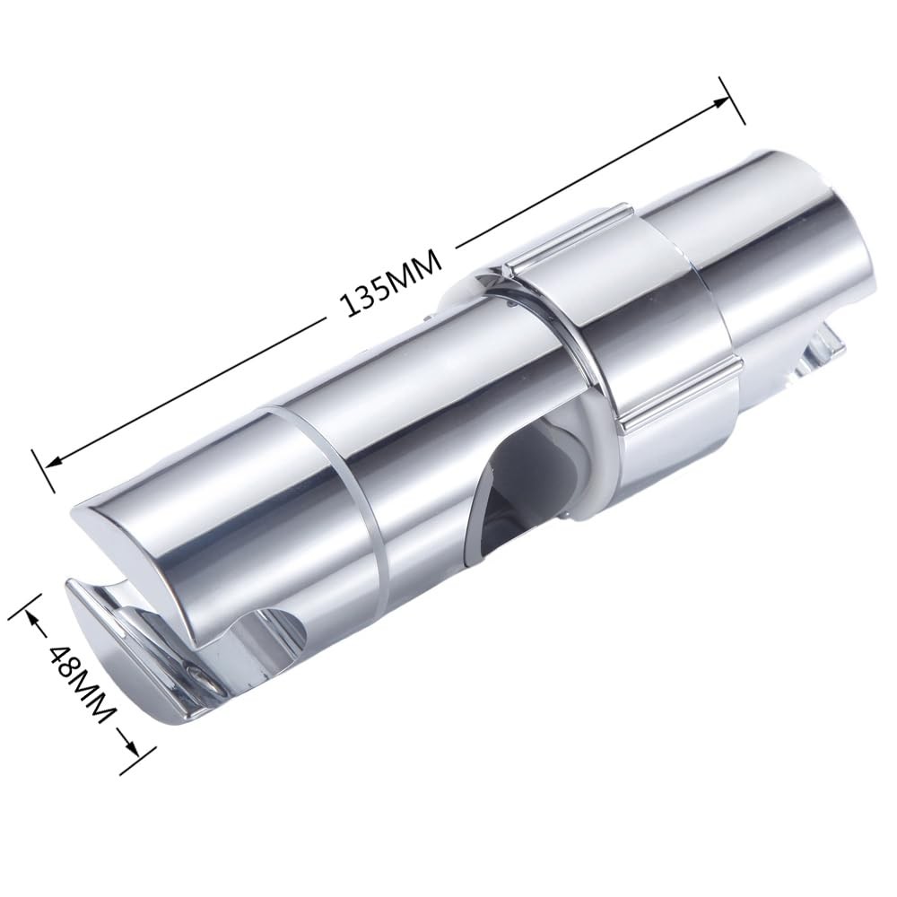 PIGIAOKA Shower Head Holder for Slide 135MM x 48MM/5.31'' x 1.88'', Silver