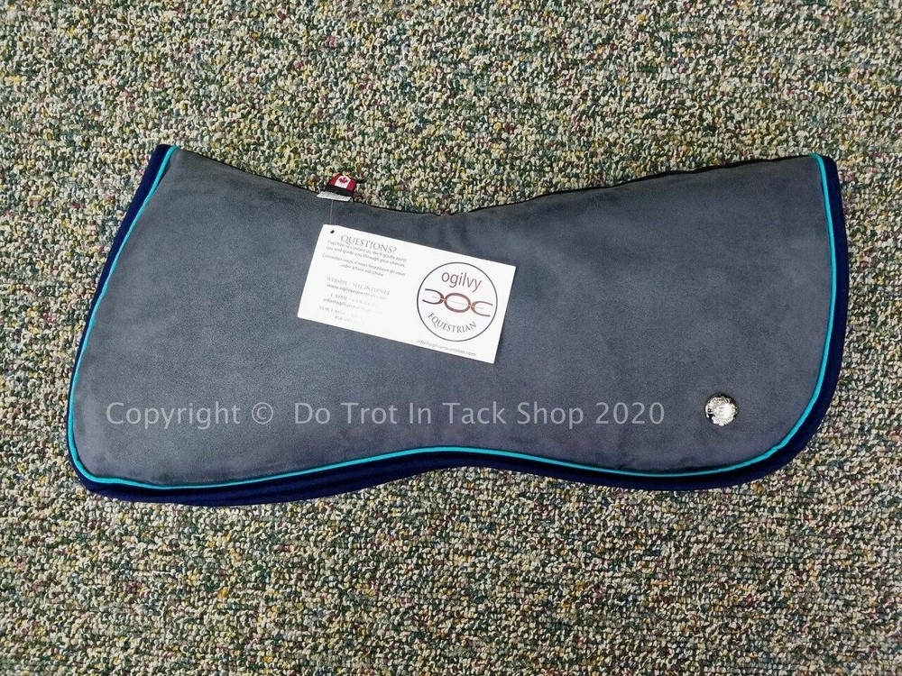Ogilvy Jump Memory Foam Half Pad - Grey/Turquoise/Navy