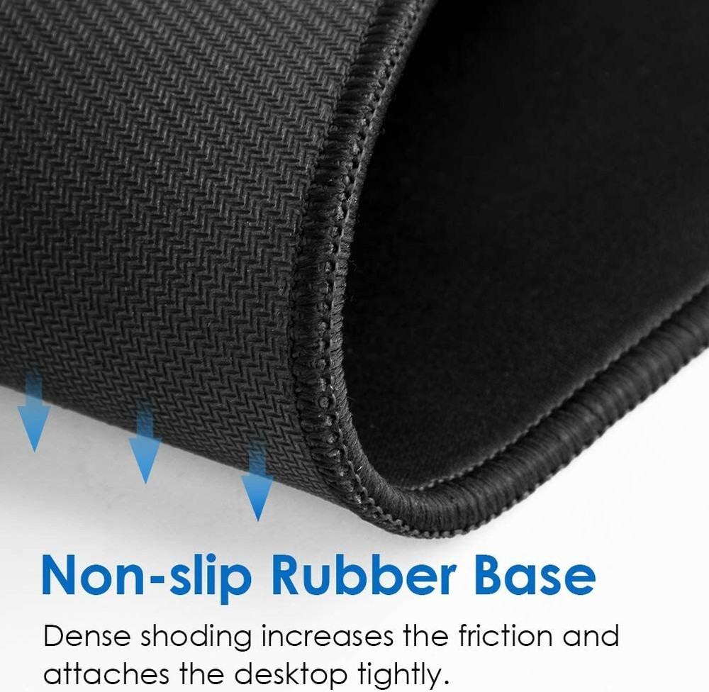 PC Computer Gaming Mouse Pad Mat Stitched Edges Non-Slip Waterproof Mousepad