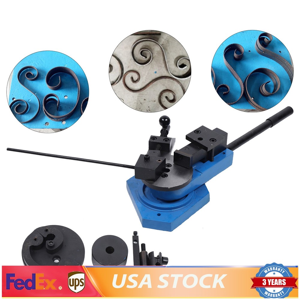 Bender Flat Round Square Angle Bar Bending Machine Metal Scroll Bending Tool NEW