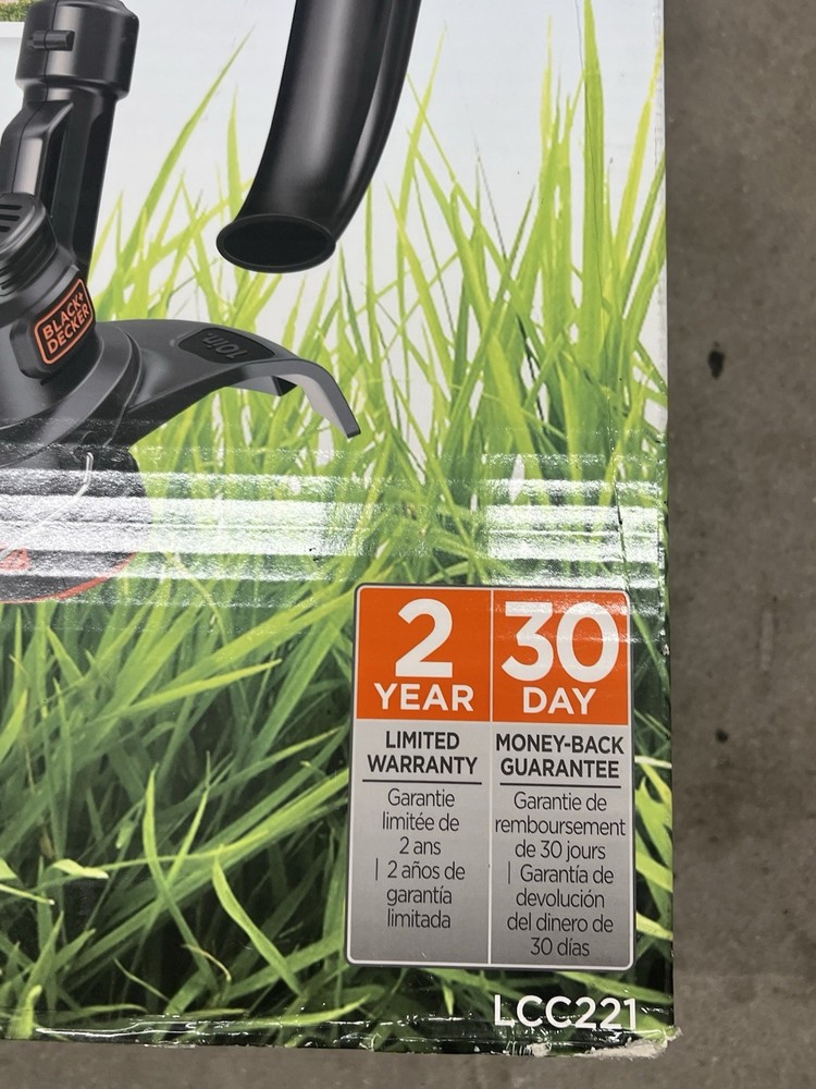 BLACK+DECKER 20V MAX Cordless String Trimmer and Sweeper Combo Kit (LCC221) NEW