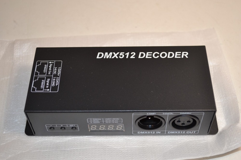 DMX512 Decoder DC12V-DC24V Max Output of Current: 4x4A