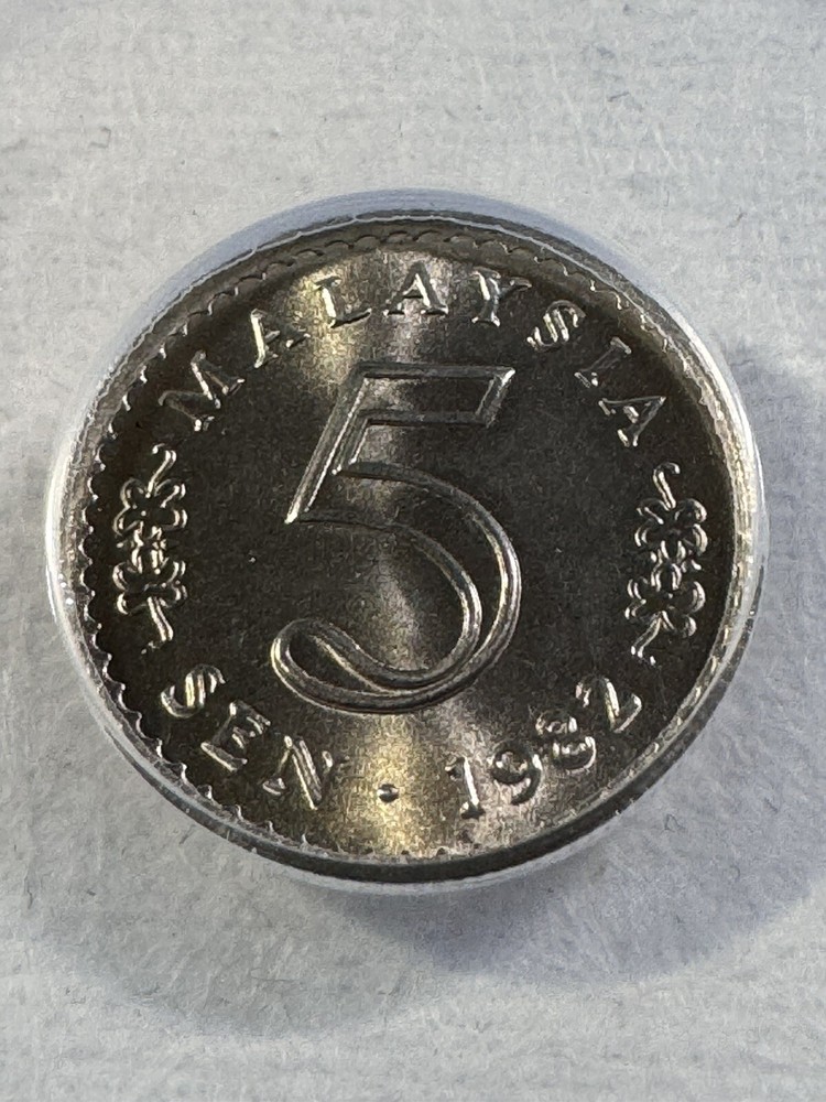 1982 Malaysia 5 Sen Graded MS 68 by ANACS