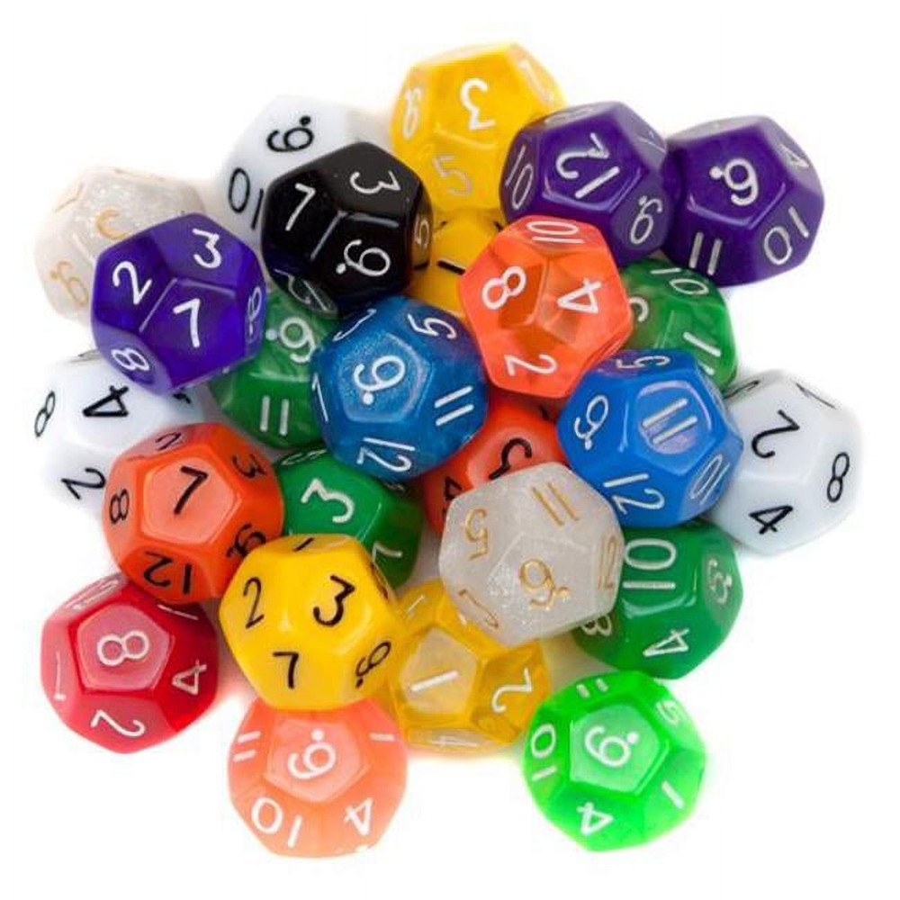 Wiz Dice Random D12 Polyhedral Dice (25-Pack)  BRY004181U