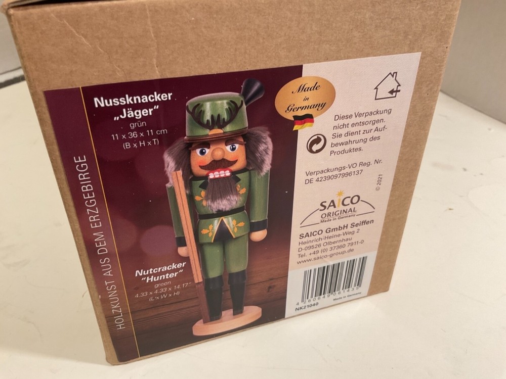 SAICO  Original “ HUNTER” Nutcracker 14.17” Made in Germany