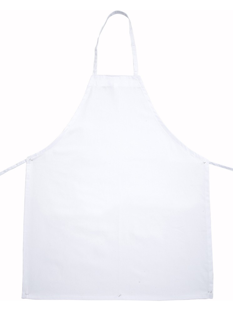 Full Length Bib Apron, White (12 Each)