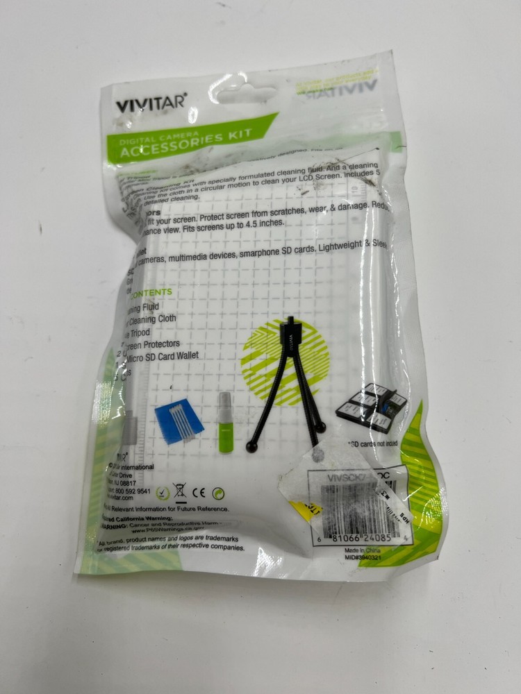 Vivitar Clean It Digital Camera Accessories For Mini Tripod & LCD Screen