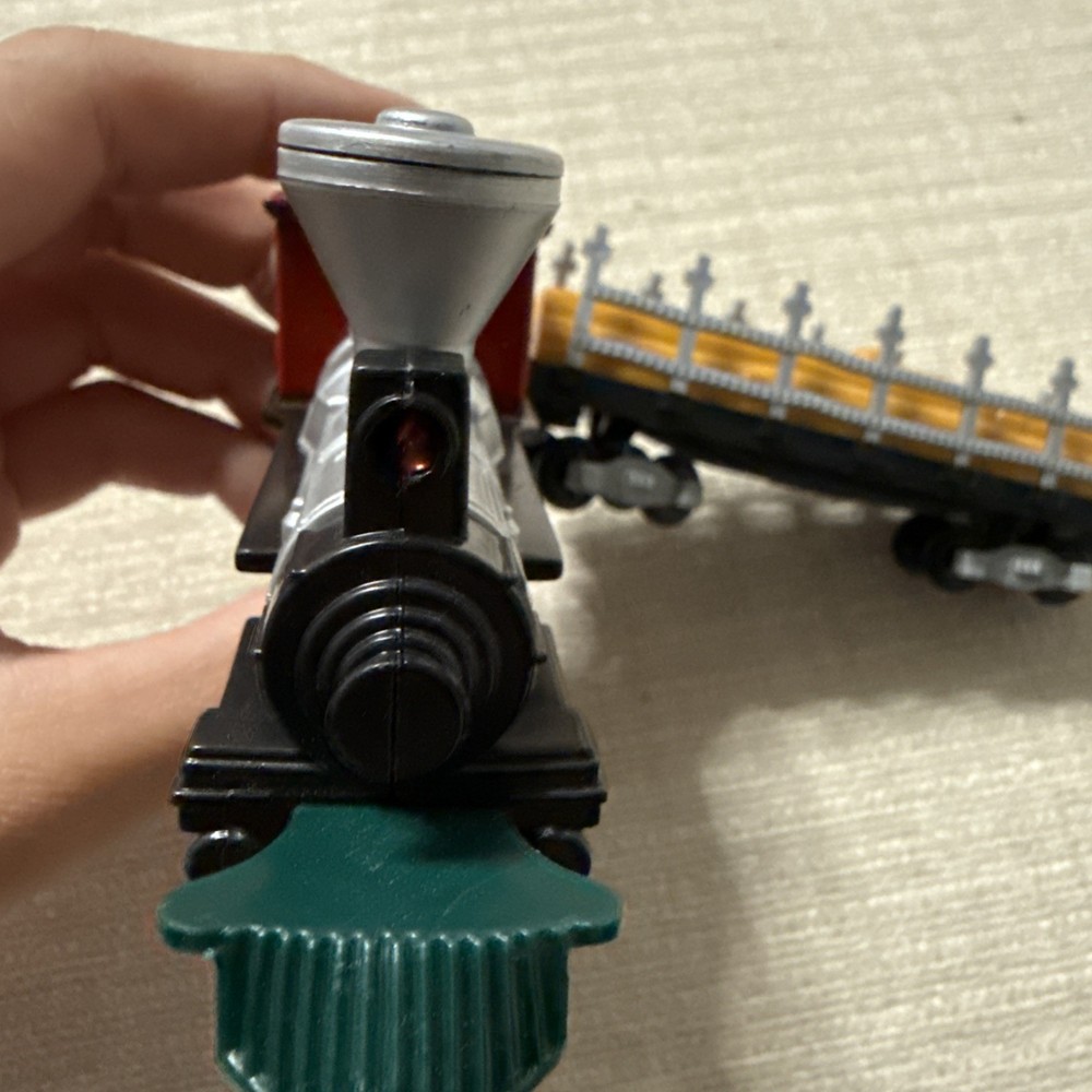 c & c railways train engine open box used - read description