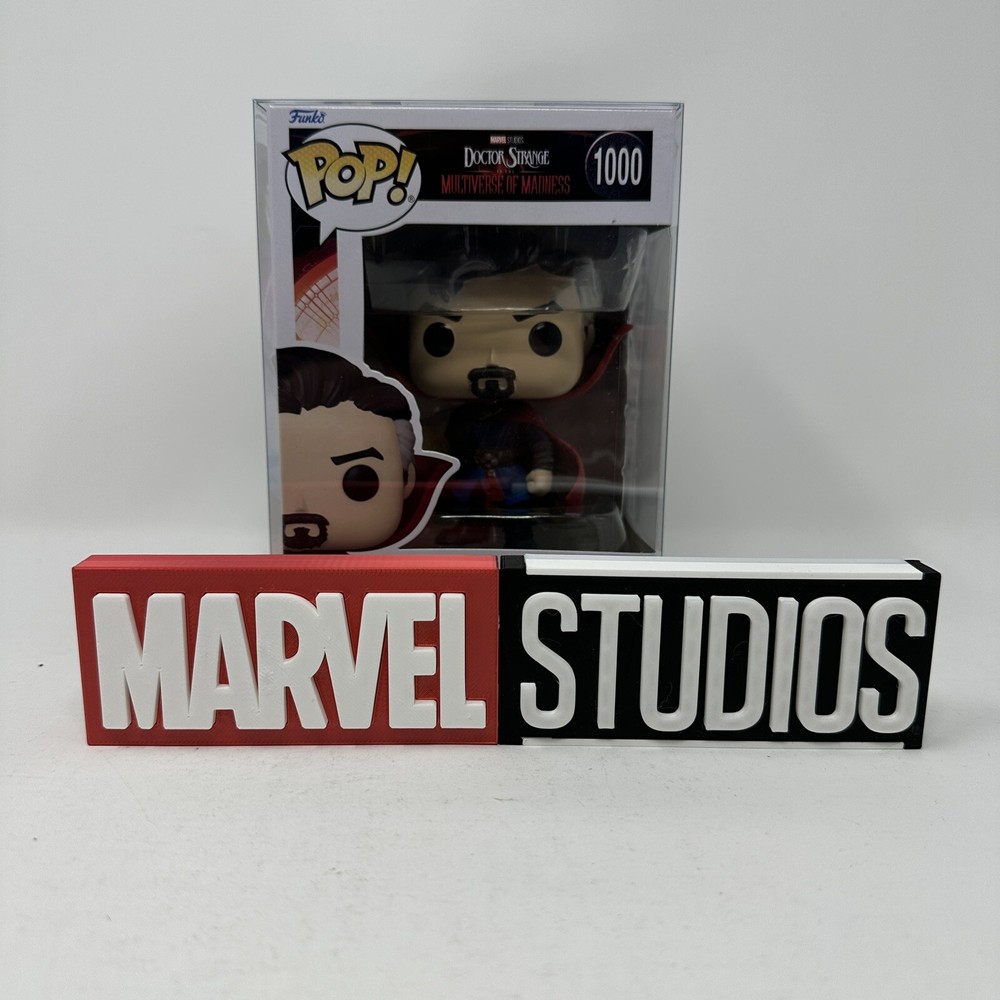 3D Printed MARVEL STUDIO (GITD) FanSign for your Pops & collectibles