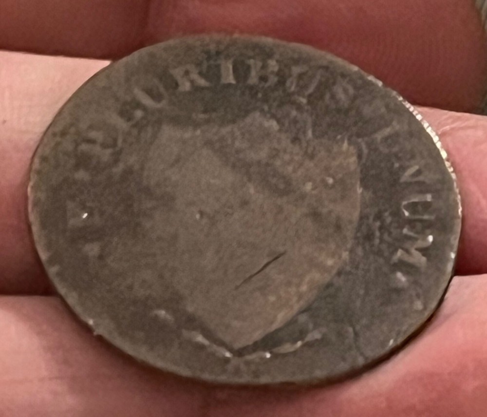 1787 New Jersey colonial cent , VG +, Scarce !