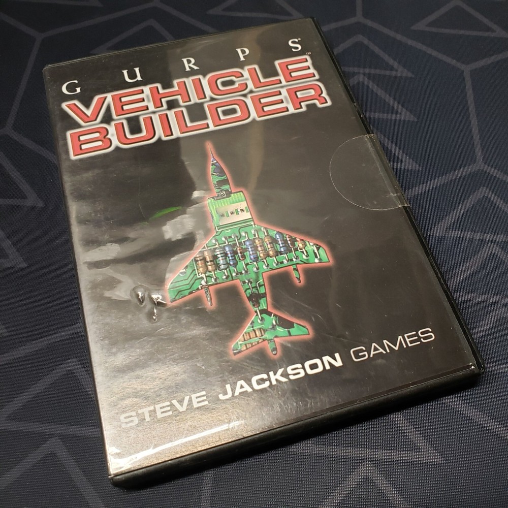 GURPS Vehicle Builder (CD-ROM, 2003) RPG resource accessory ttrpg software NEW