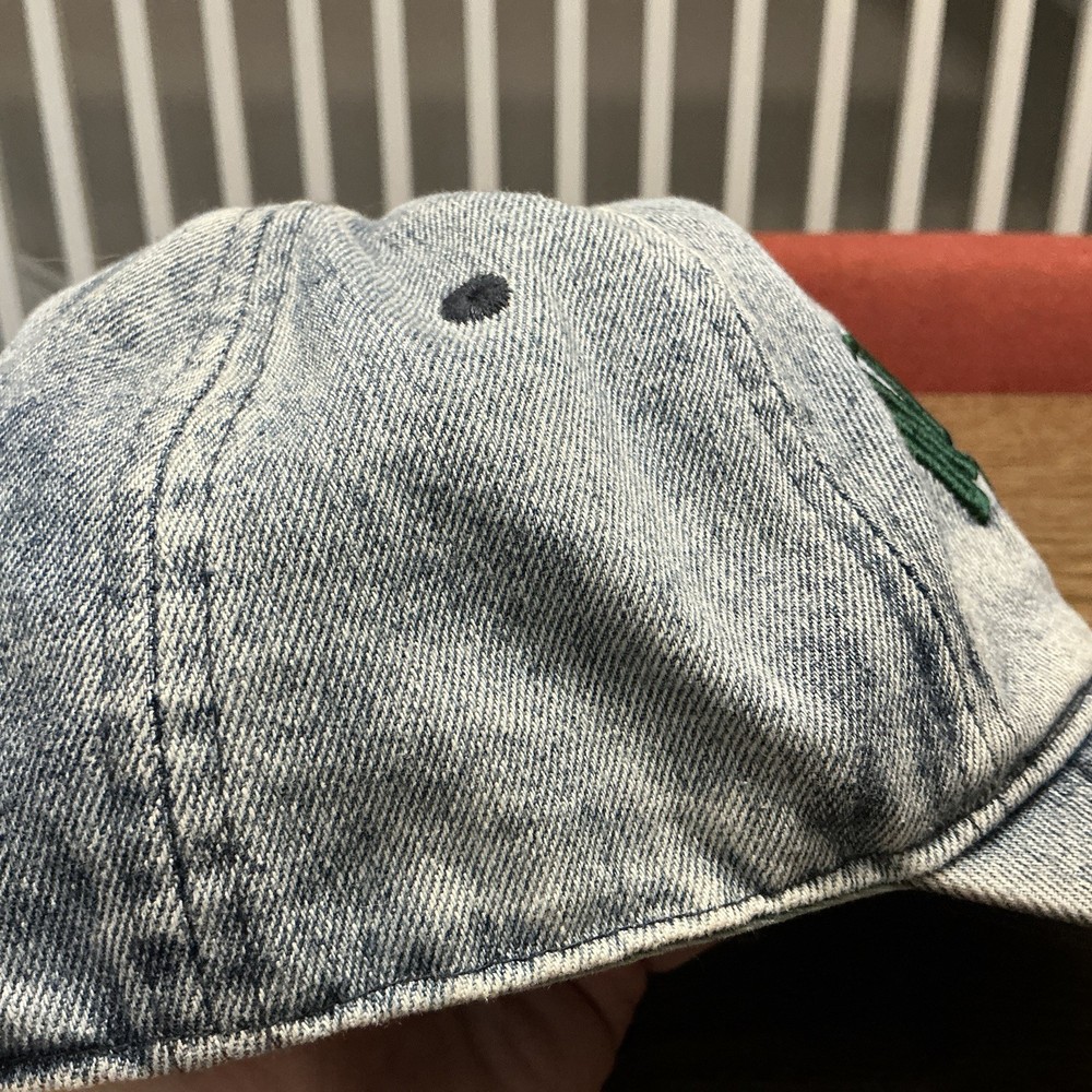 Wander Lust Hat Cap Strap Back Womens Blue Denim Adjustable