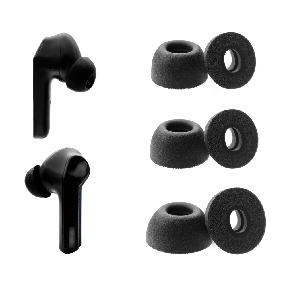 Klowcok Replacement Memory Foam Ear Tips for ASUS ROG Cetra True Black