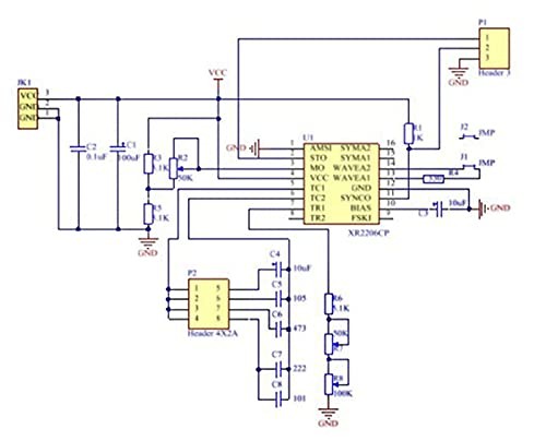 Ferwooh Precise Function Signal Generator Kit XR2206 Frequency Module Sine...