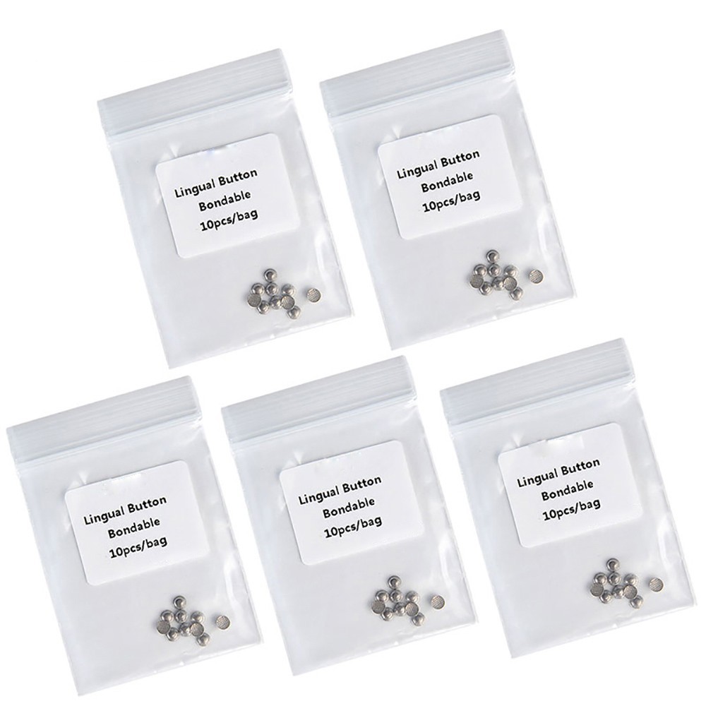 Dental Orthodontic Lingual Buttons Bondable for Bondable Round/Rectangular Base