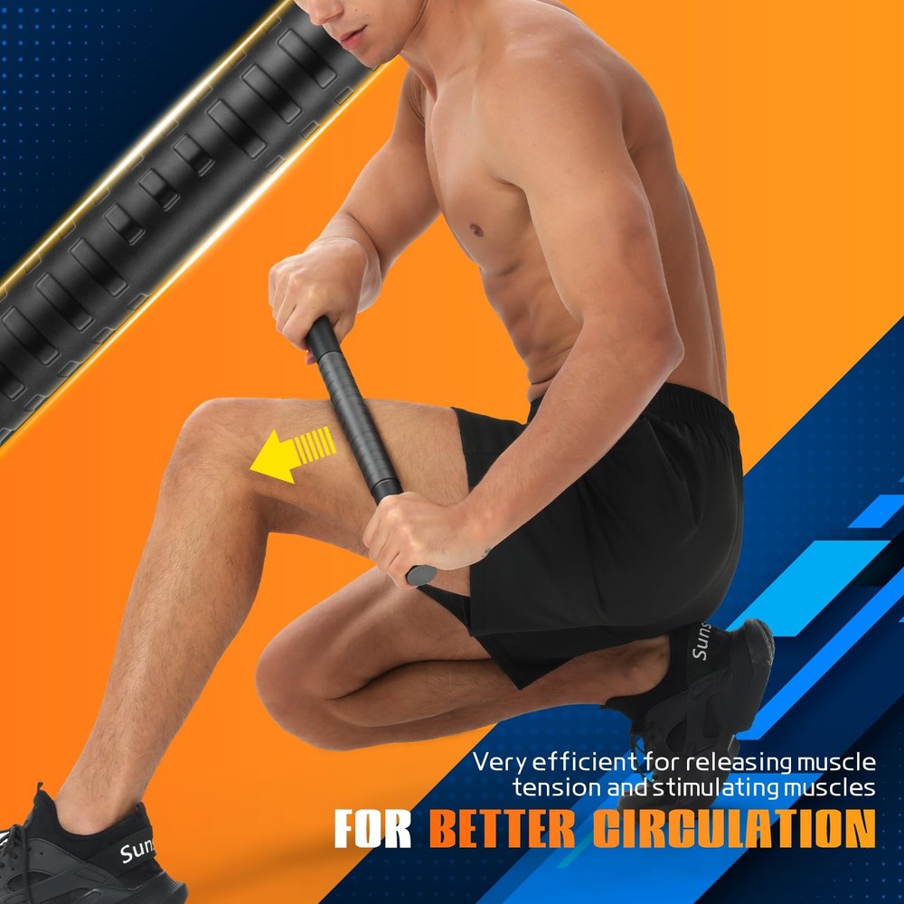 Muscle Roller Stick, Massage for Deep Tissue Massage, Black