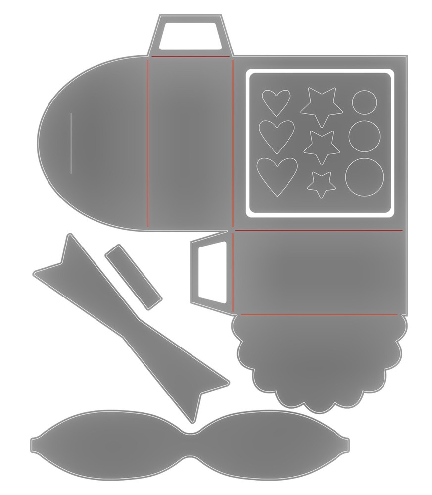 Sizzix Thinlits Treat Box 5pc set #666488 Retail $19.99 by Jennifer Ogborn