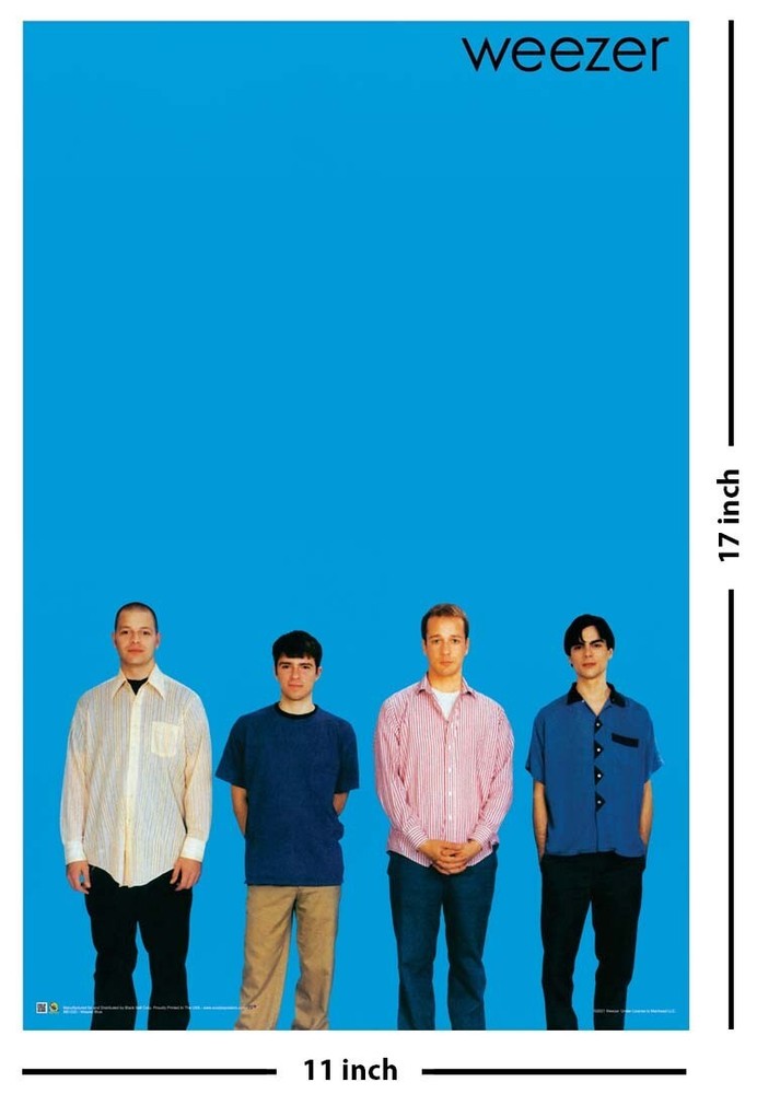 Weezer Poster - Blue Mini - 11" x 17"