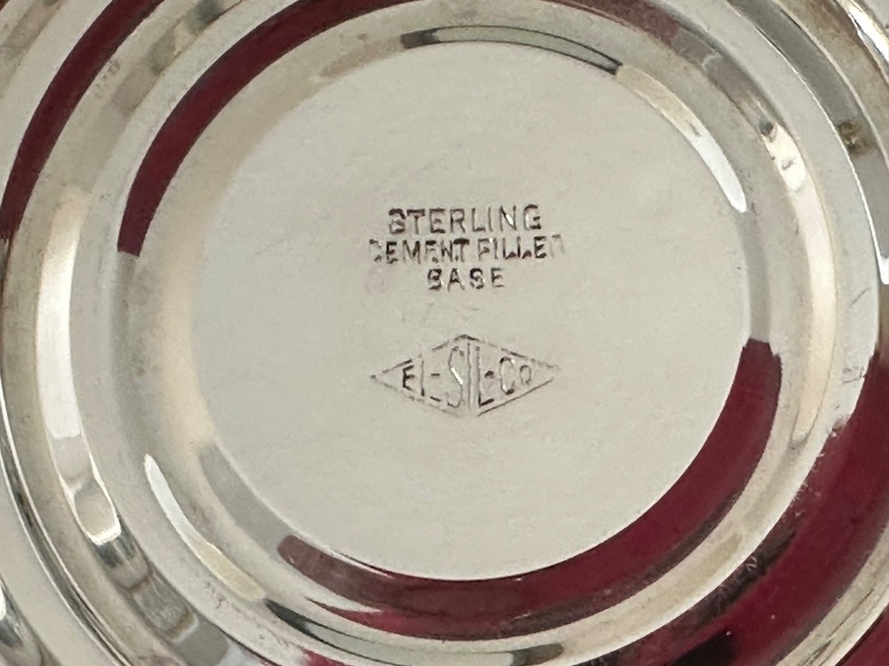Antique El-Sil-Co Sterling Silver 2701 Cemented Base Compote