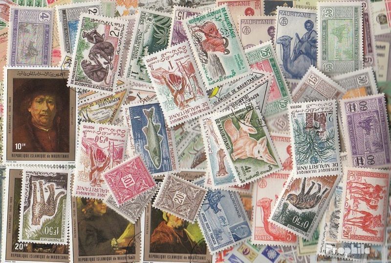 Mauritania Stamps 100 different stamps