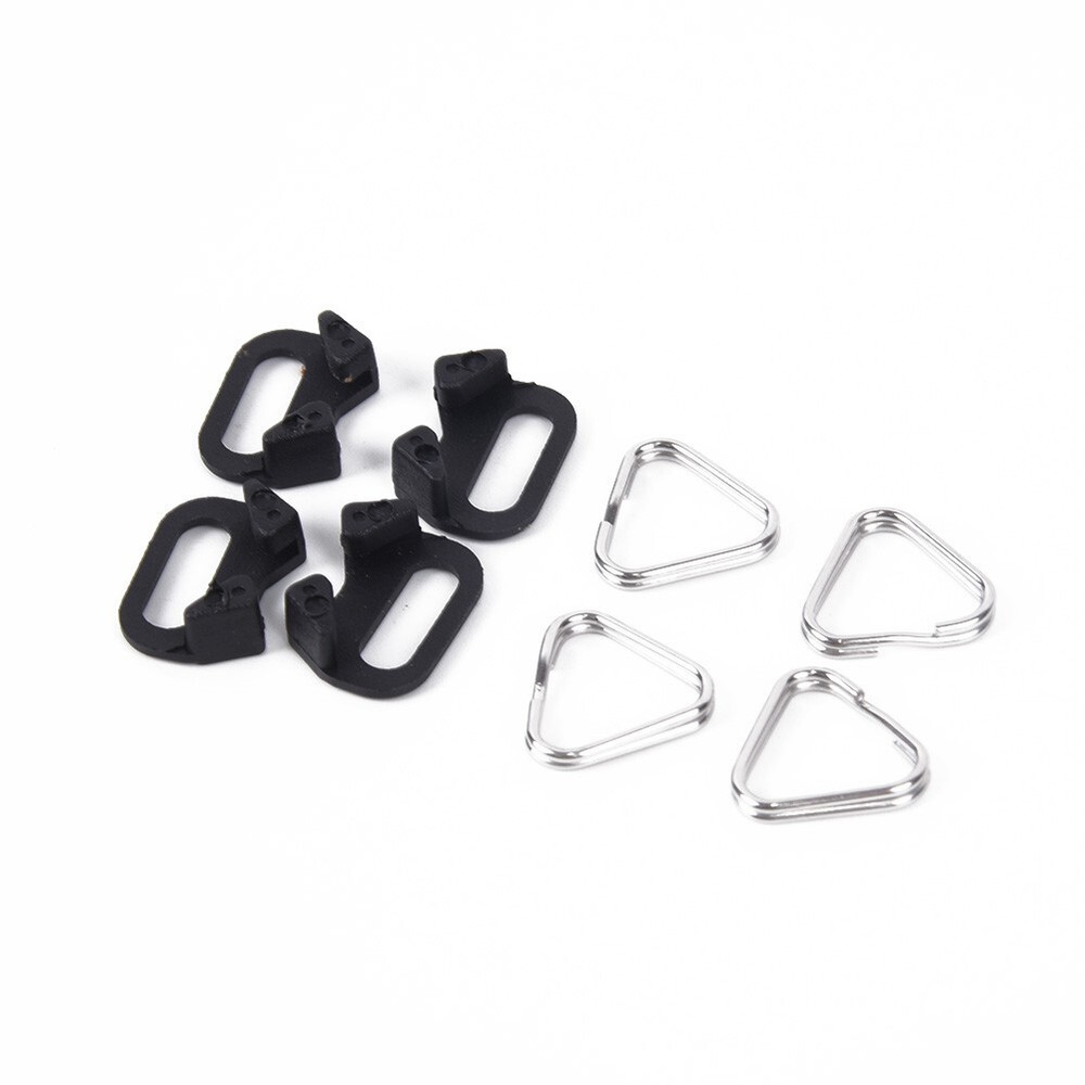 4pcs Triangular Split Rings for Camera Back Belt Strap Buckle Accessories