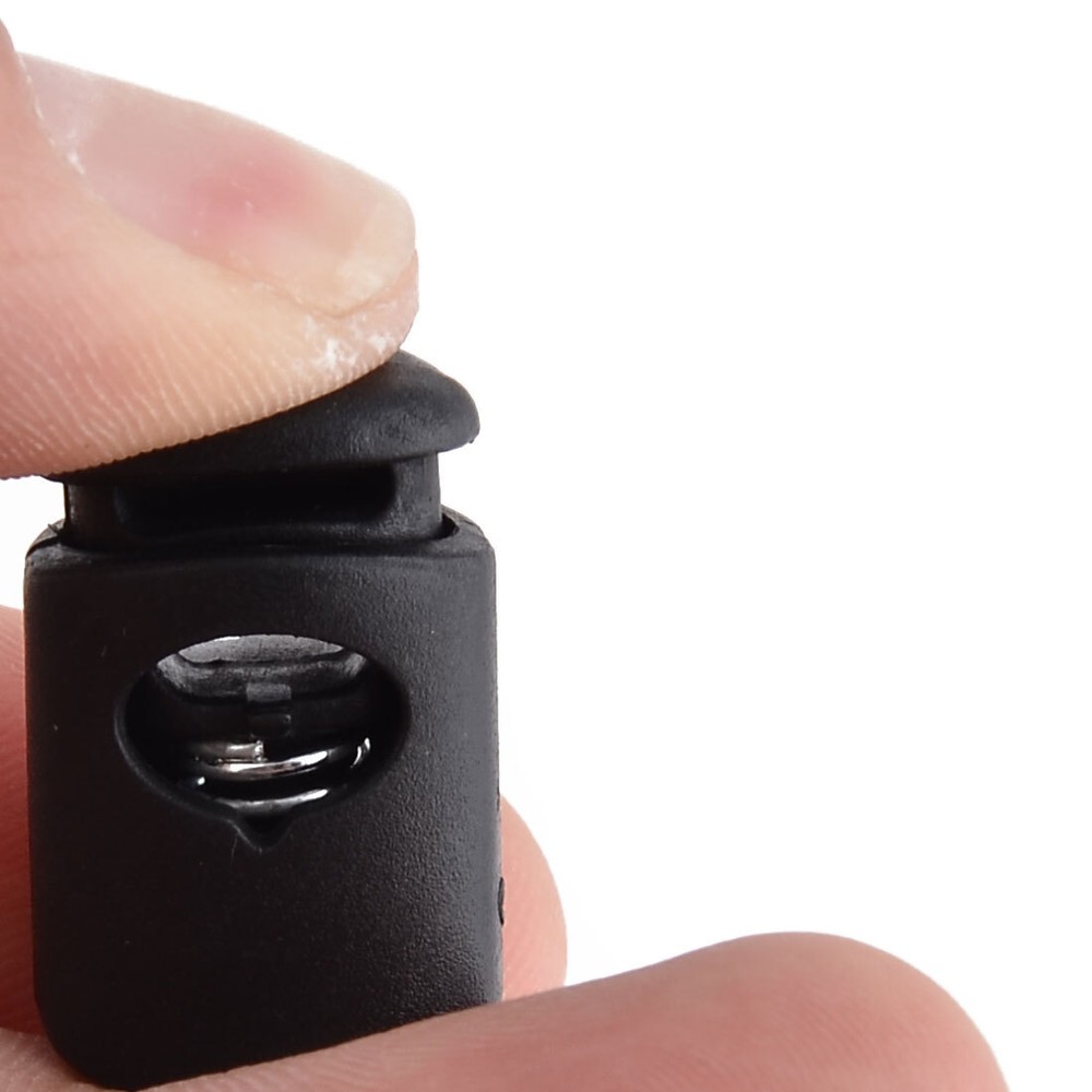 Plastic Adjustable Clothes Drawstring Cord Lock Toggle Stopper Fastener 20pcs