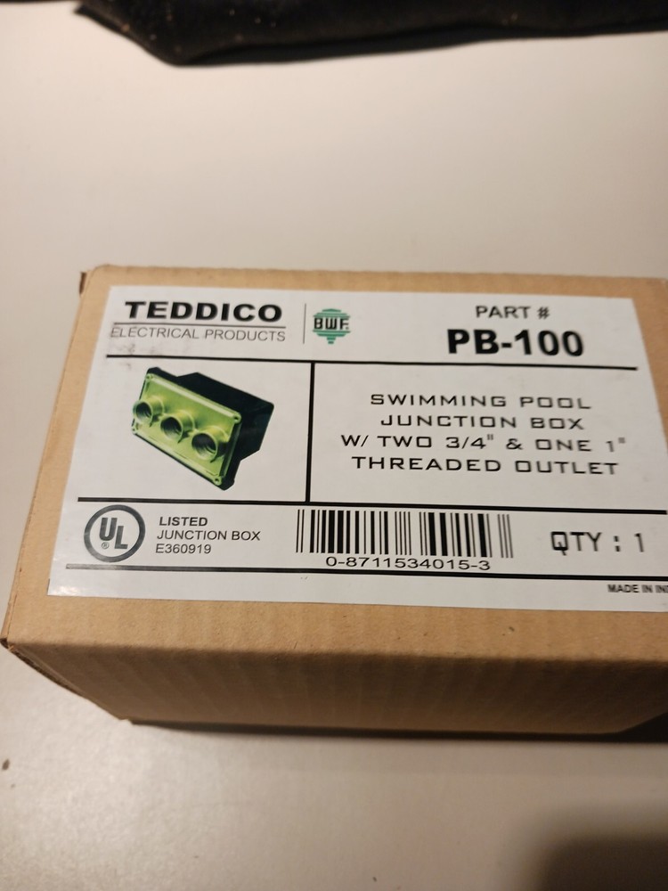 TEDDICO BWF -  PB-100 SWIMMING POOL JUNCTION BOX